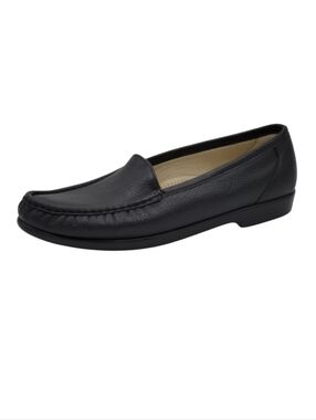 SAS Simplify Loafers Women Size 11 M Black Pebbled Soft Leather TriPad Moccasin